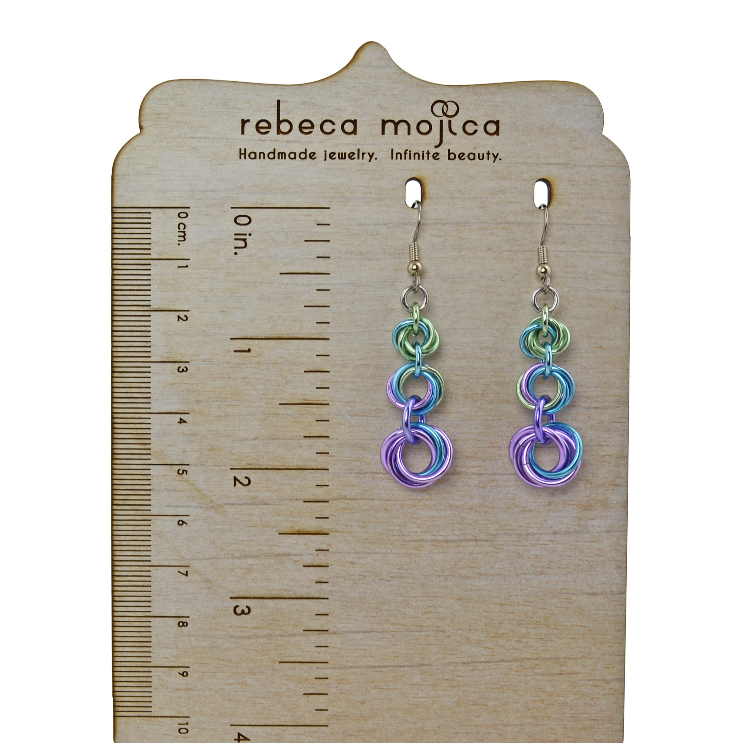Knotted Graduated Earrings - Cosmic Unicorn