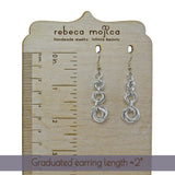 Knotted Graduated Earrings - Industrial