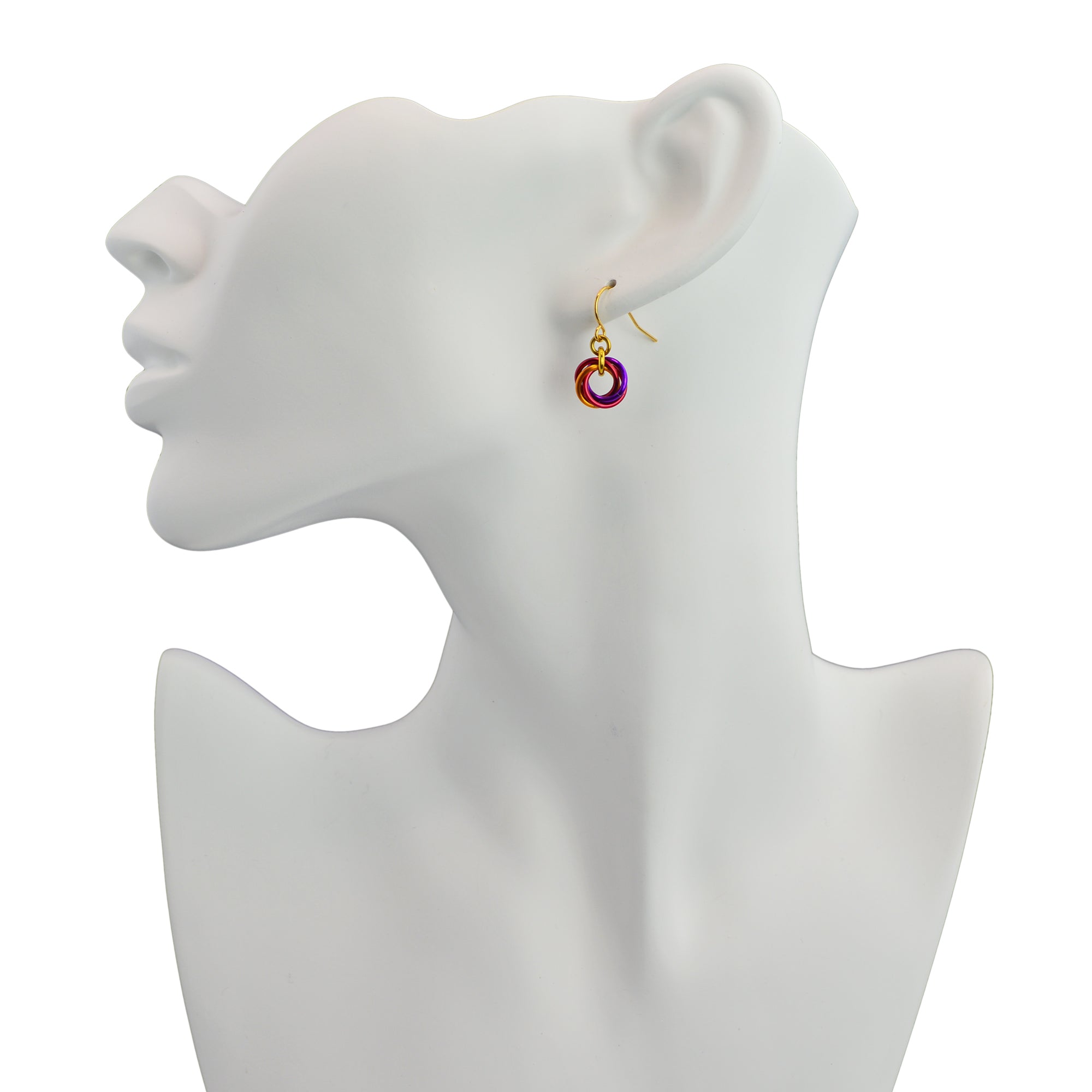 Mini Knot Earrings - Sunset