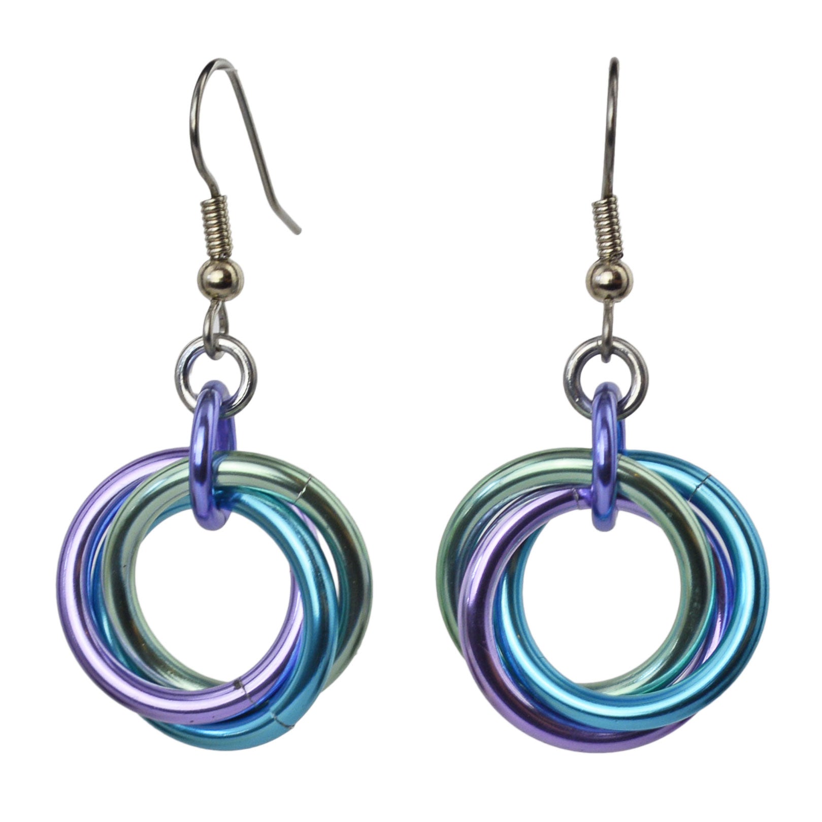 Large Knot Earrings - Cosmic Unicorn