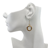 Large Knot Earrings - Granite