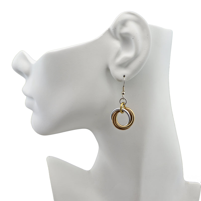 Large Knot Earrings - Granite