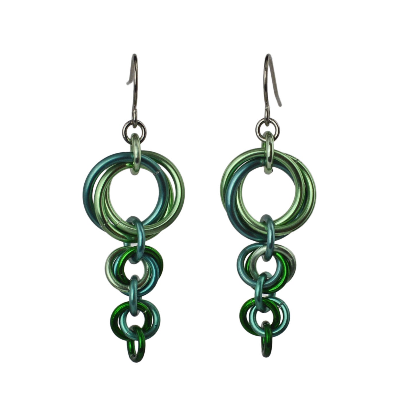 Comet Earrings - Moss