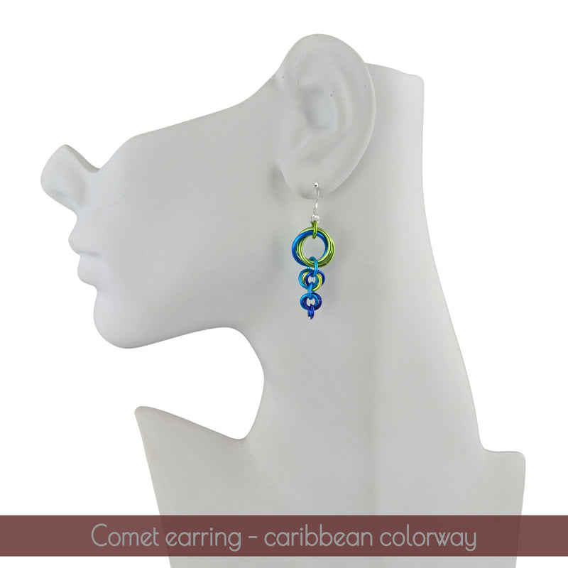 Comet Earrings - Granite