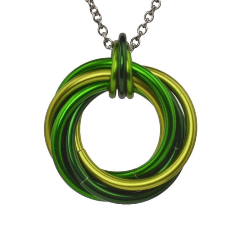 Swirl Pendant - Spring Green