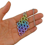 Knotted Diamond - Pastel Rainbow