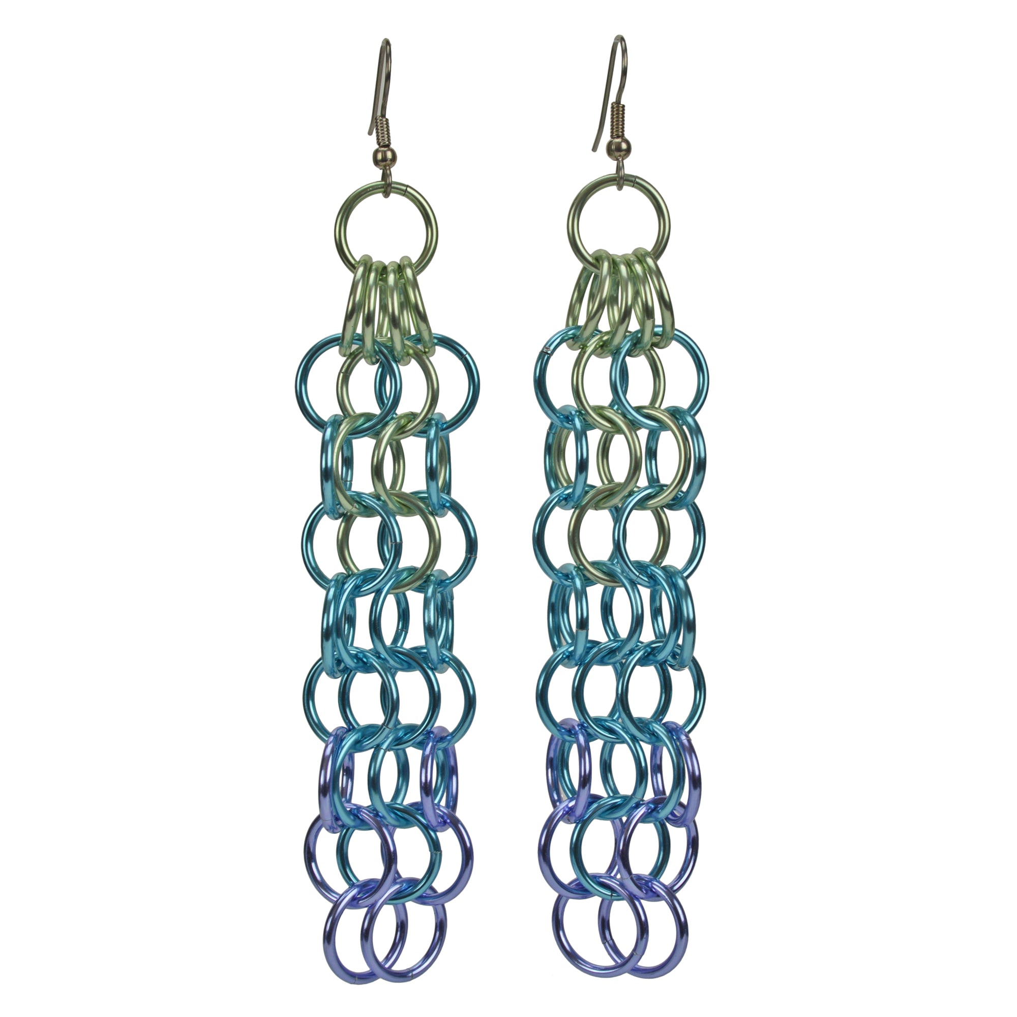 Long Mesh Earrings - Cosmic Unicorn