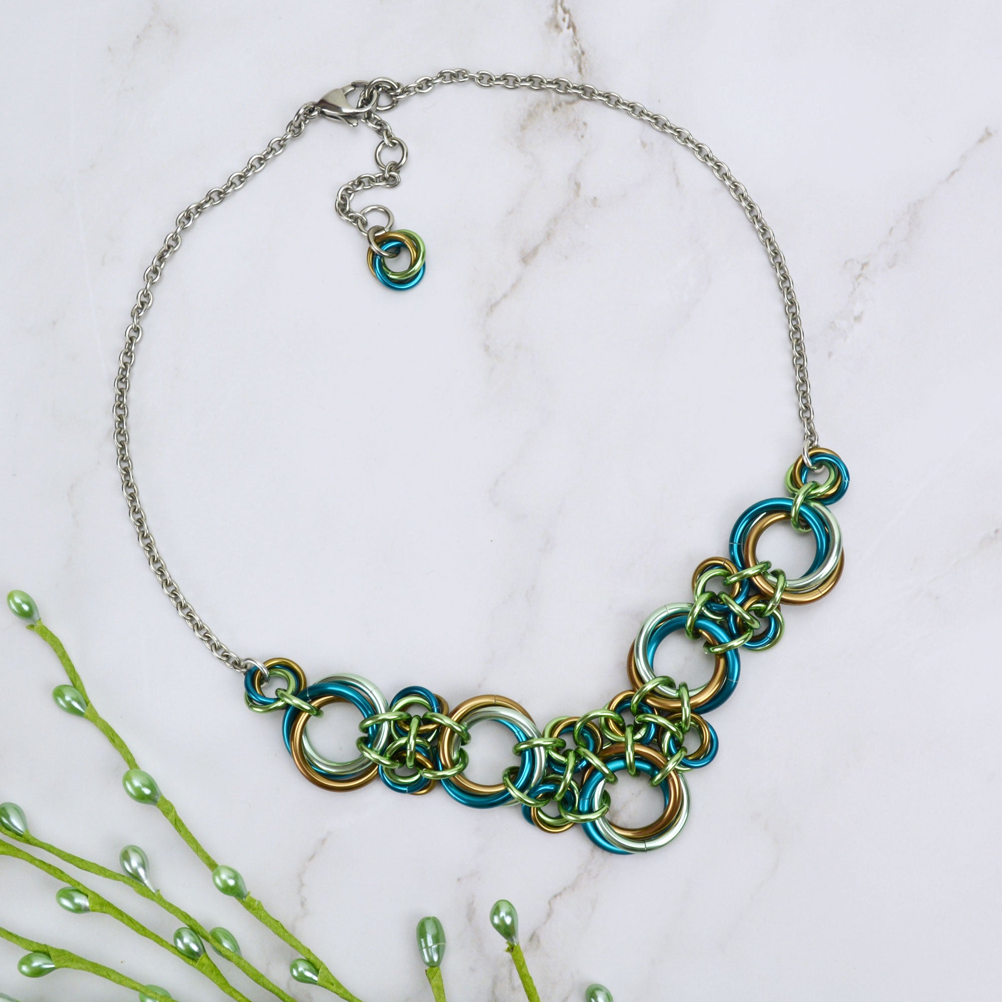 Knotted V Necklace - Magical Woodland