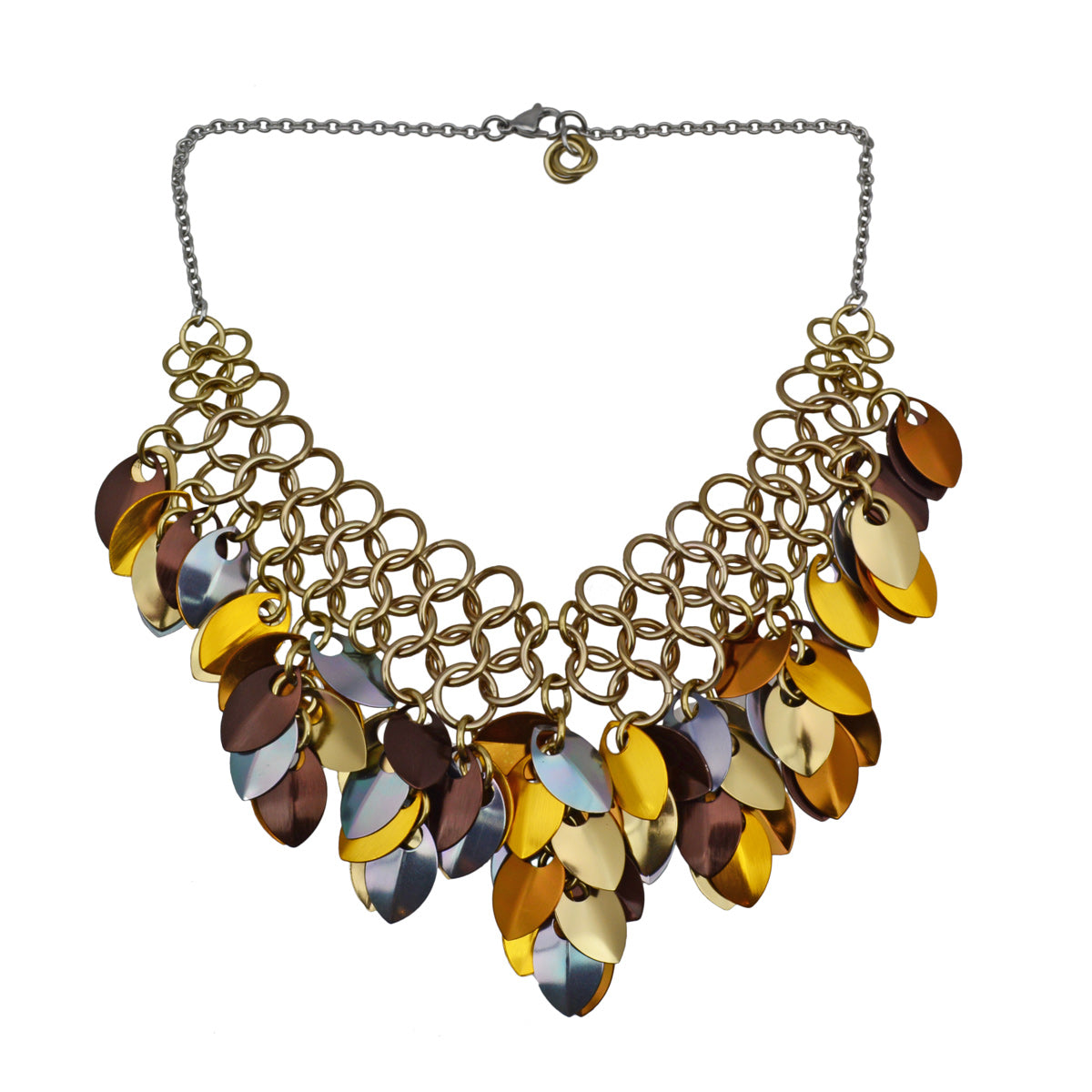Warrior Necklace - Brown Metallic