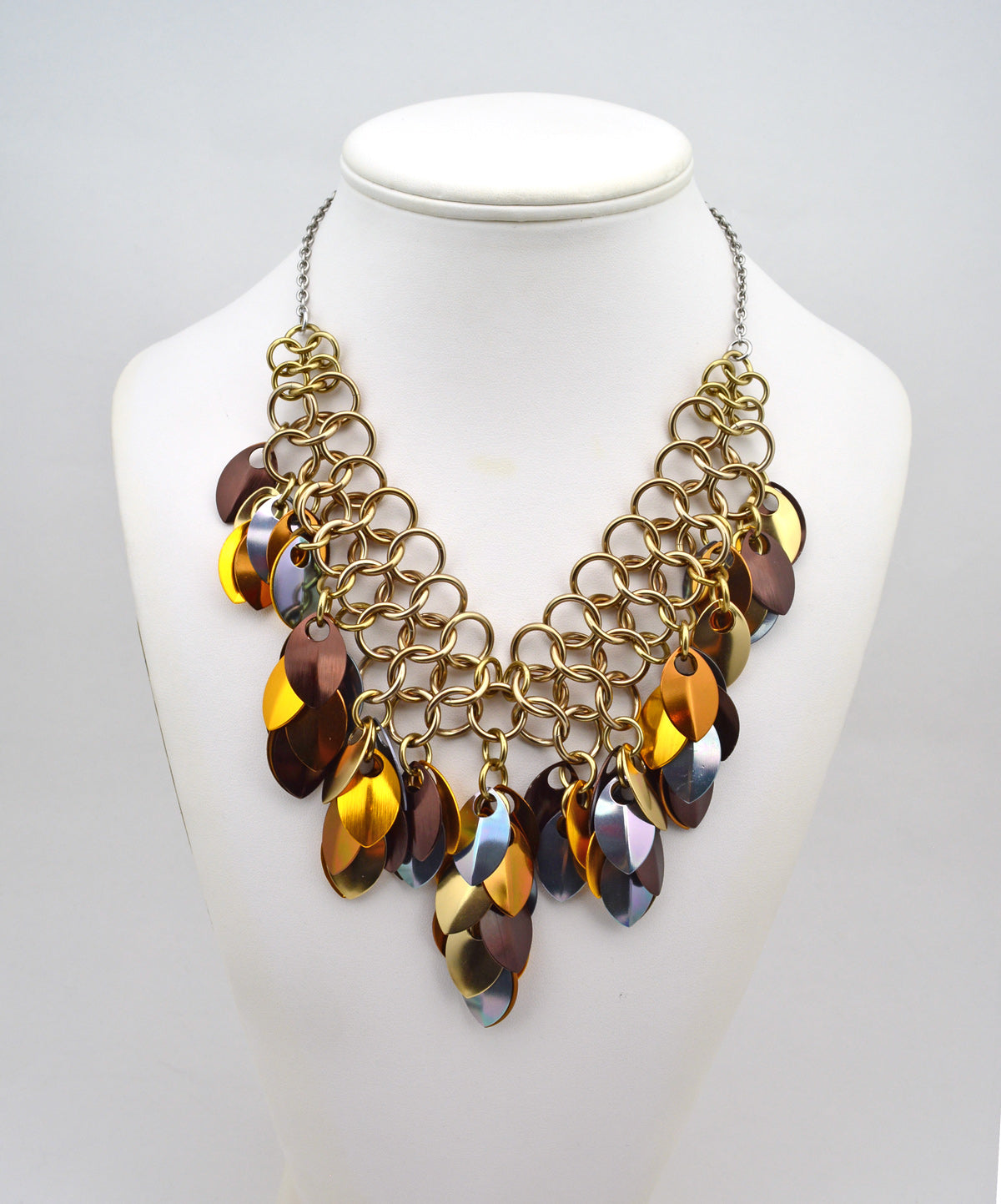 Warrior Necklace - Brown Metallic