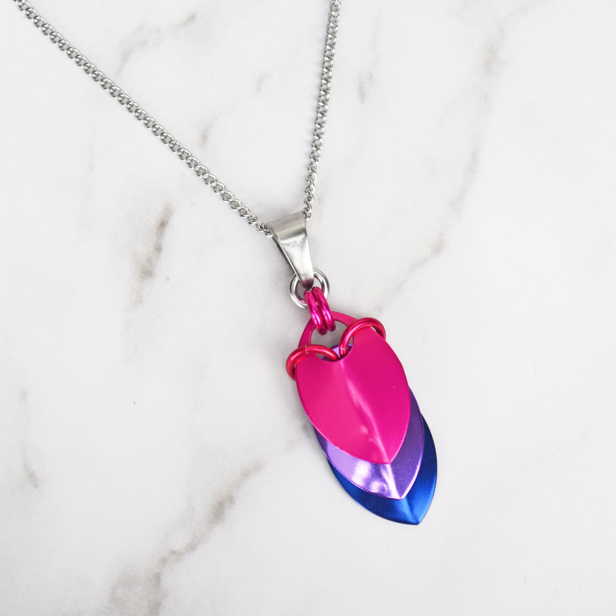 Bisexual Pride - Chevron Pendant (Short)