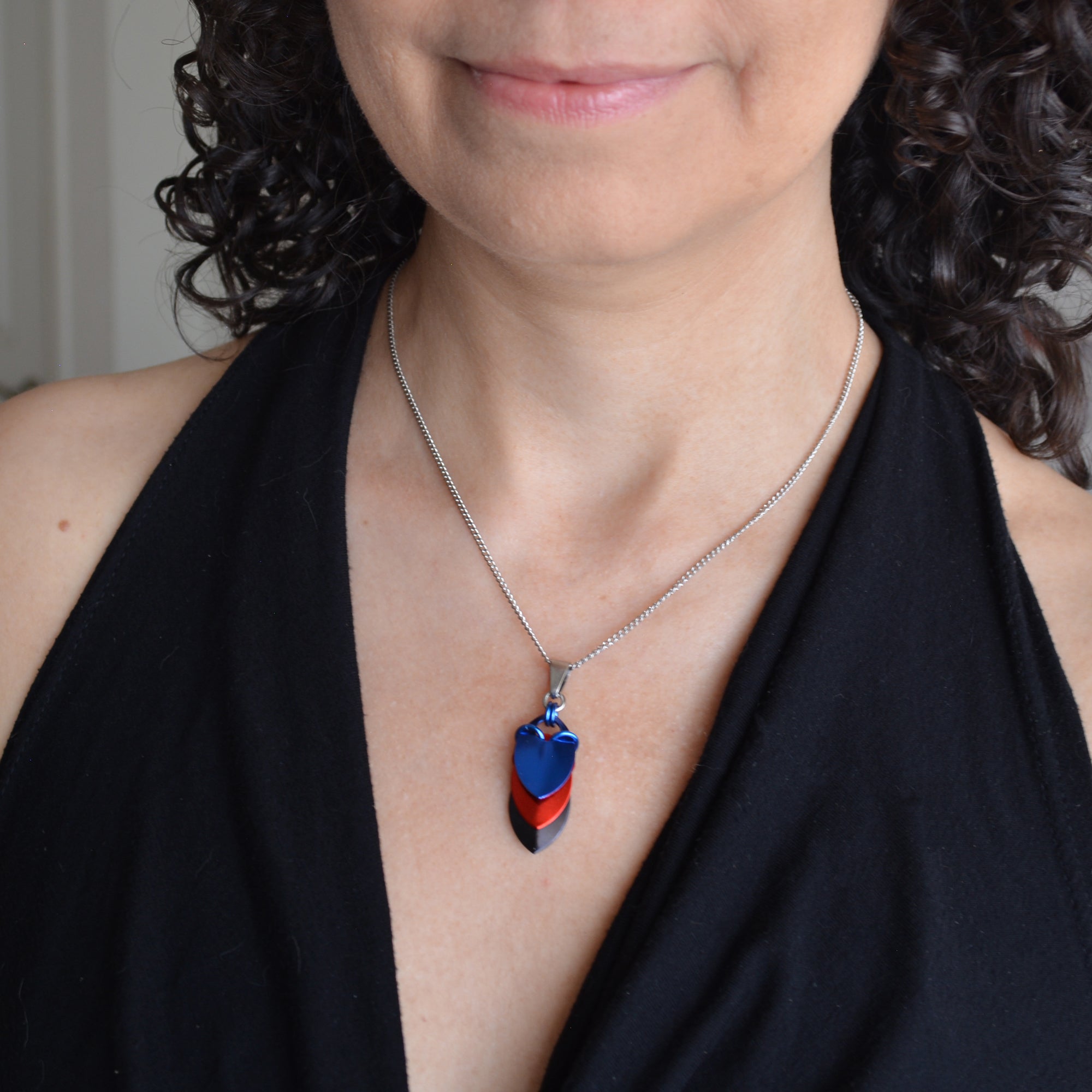 Polyamorous Pride - Chevron Pendant (Short)