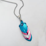 Transgender Pride - Chevron Pendant (Medium)