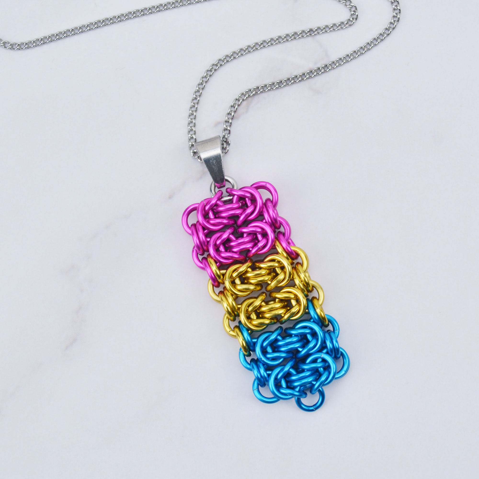 Pansexual Pride - Rectangle Pendant