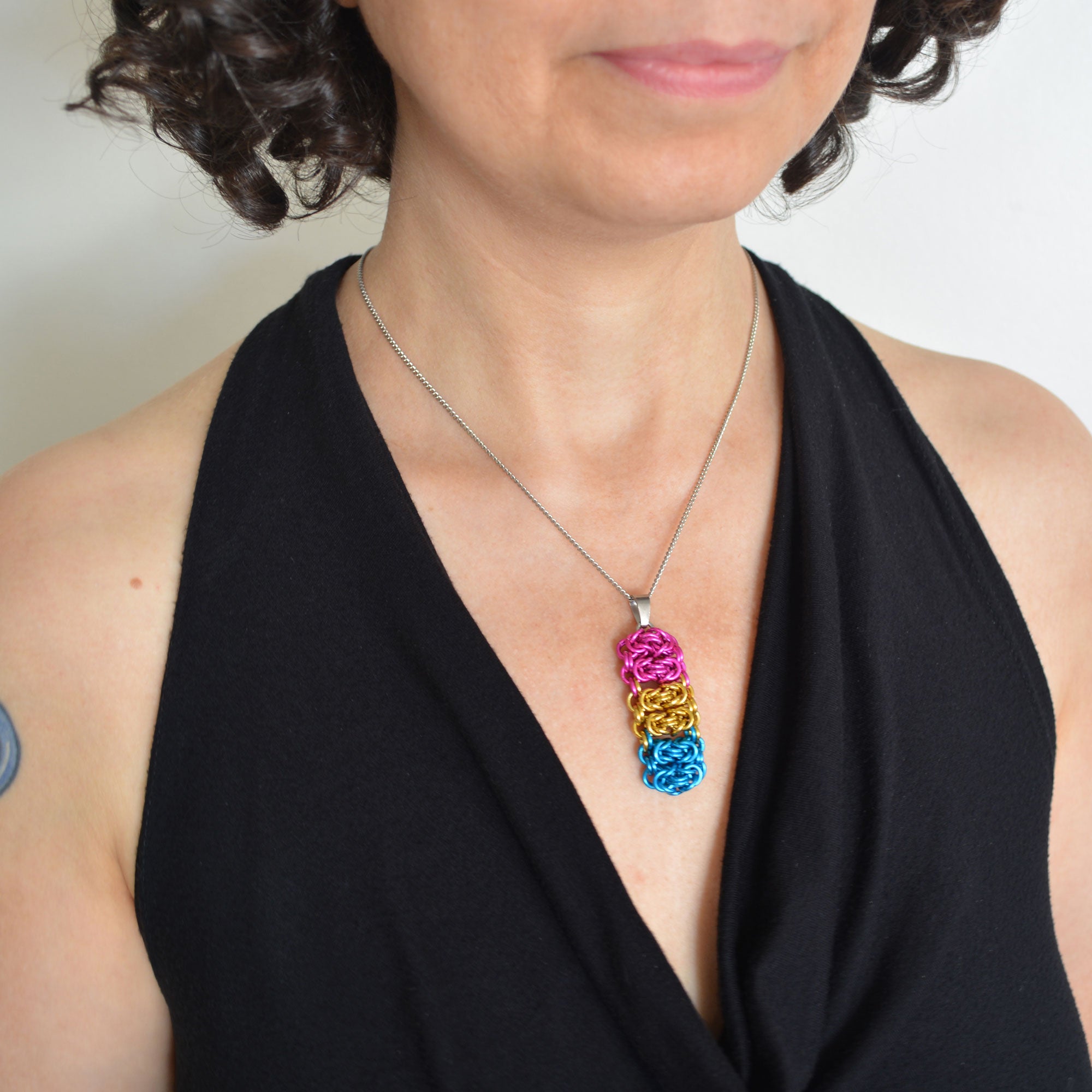 Pansexual Pride - Rectangle Pendant