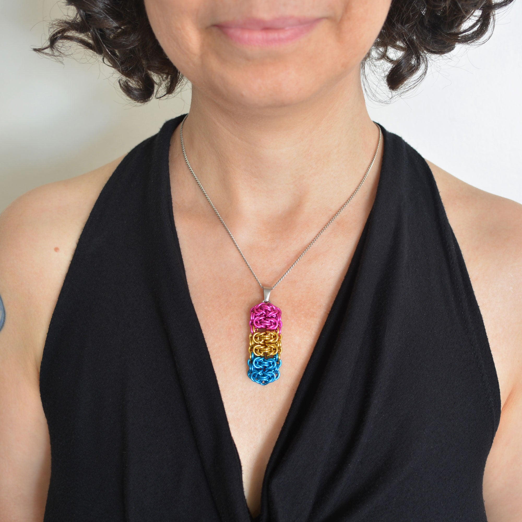 Pansexual Pride - Rectangle Pendant