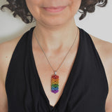 Rainbow Pride - Rectangle Pendant