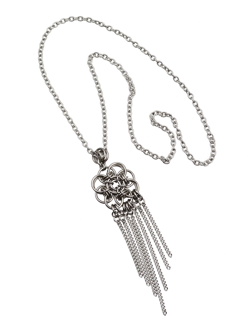 Quantum Rose SMALL Pendant with Fringe