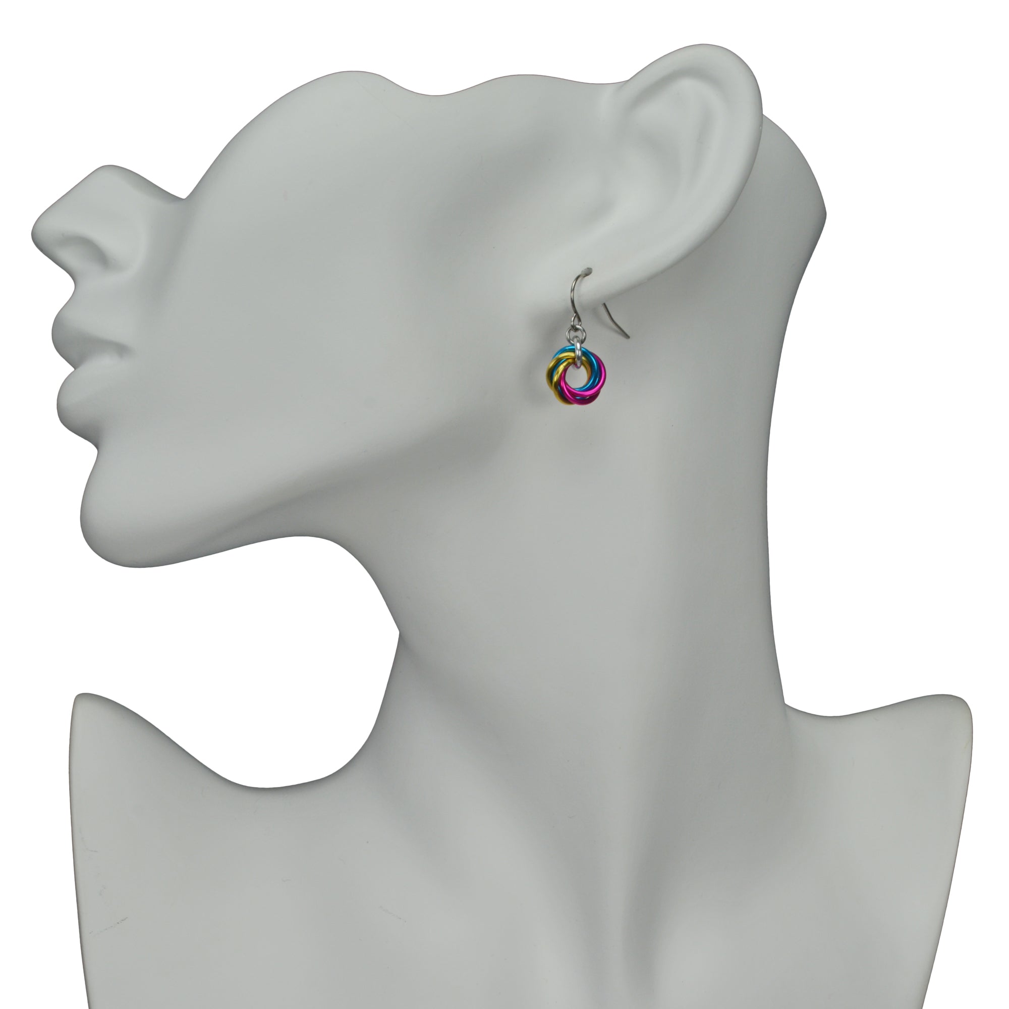 Pansexual Pride - Mini Knot Earring