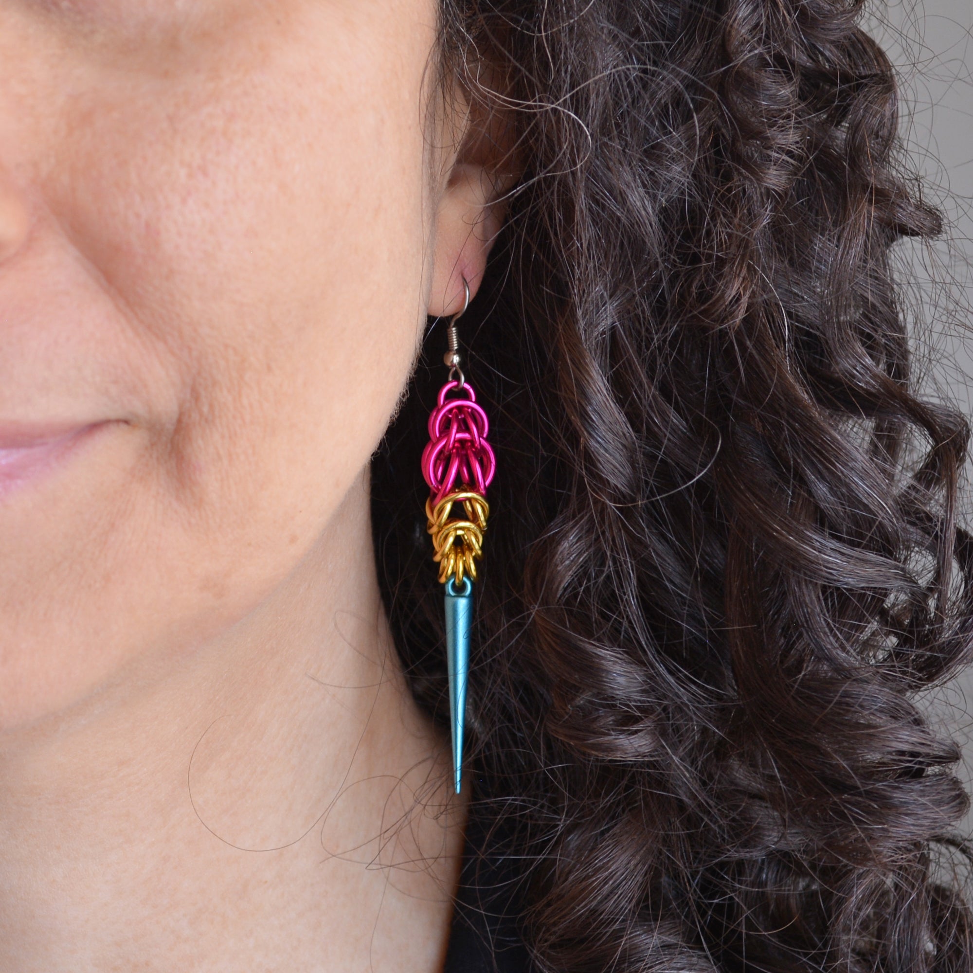 Pansexual Pride - Spike Earrings