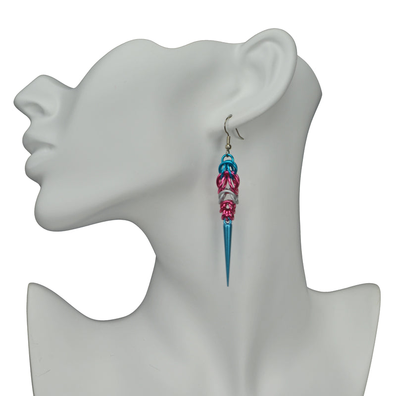 Transgender Pride - Spike Earrings