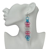 Transgender Pride - Mesh Earrings