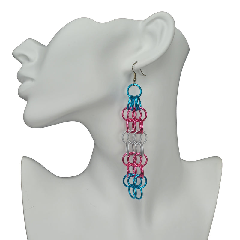 Transgender Pride - Mesh Earrings