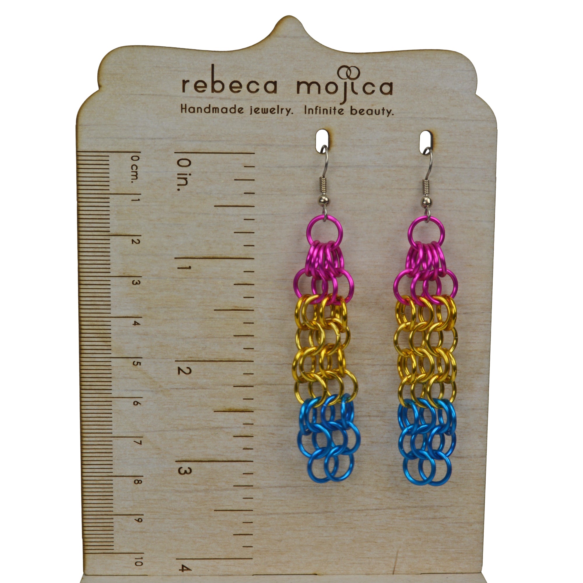 Pansexual Pride - Mesh Earrings