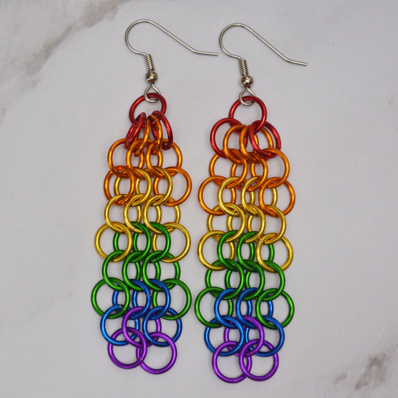 Rainbow Pride - Mesh Earrings