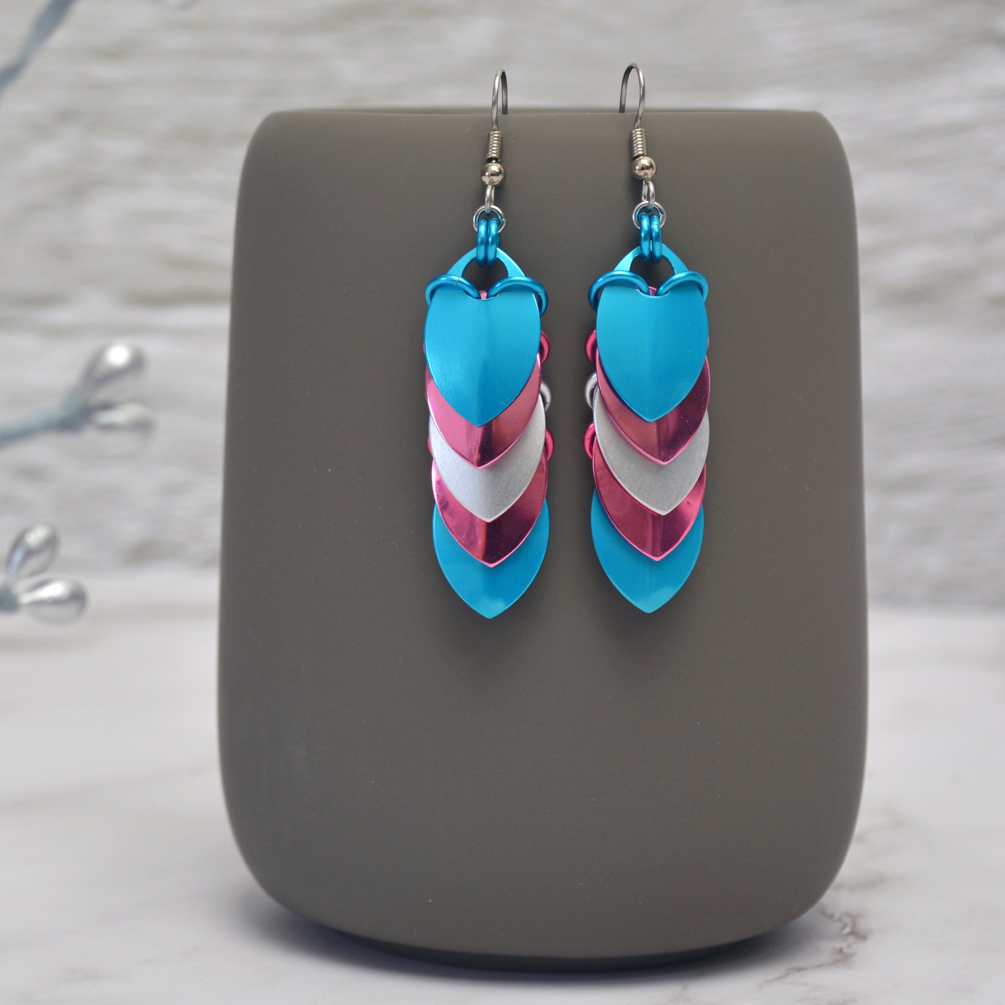 Transgender Pride - Chevron Earrings