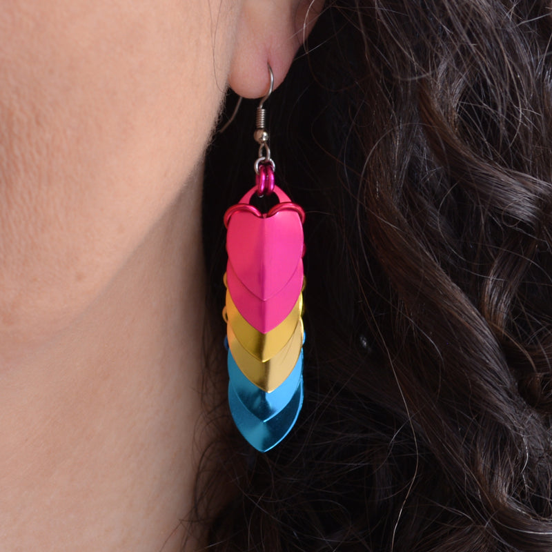 Pansexual Pride - Chevron Earrings