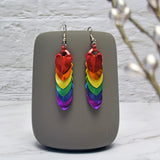 Rainbow Pride - Chevron Earrings