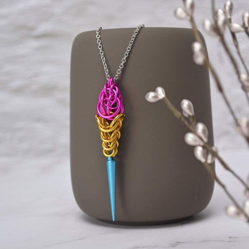 Pansexual Pride - Spike Pendant