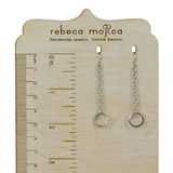 Steel Single Link Earrings - Long