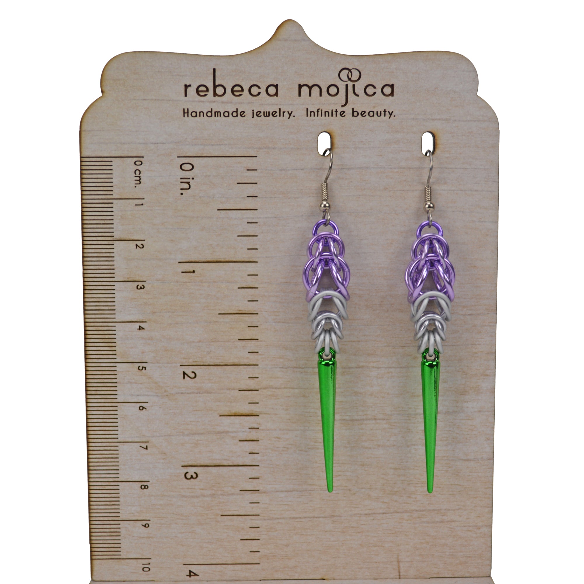 Genderqueer Pride - Spike Earrings