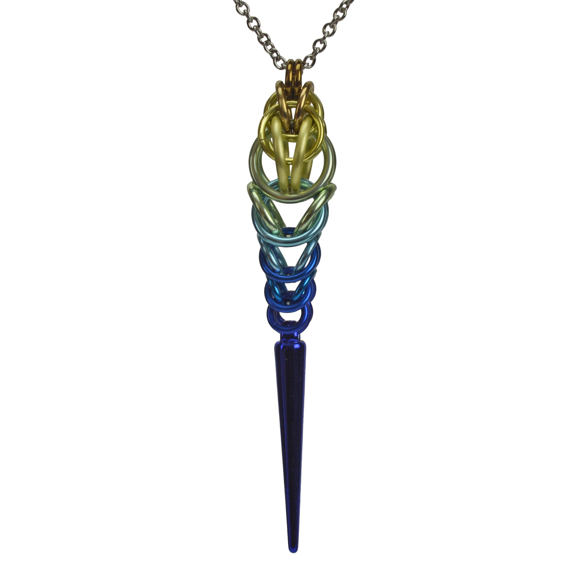 Spike Pendant - Rustic Blue