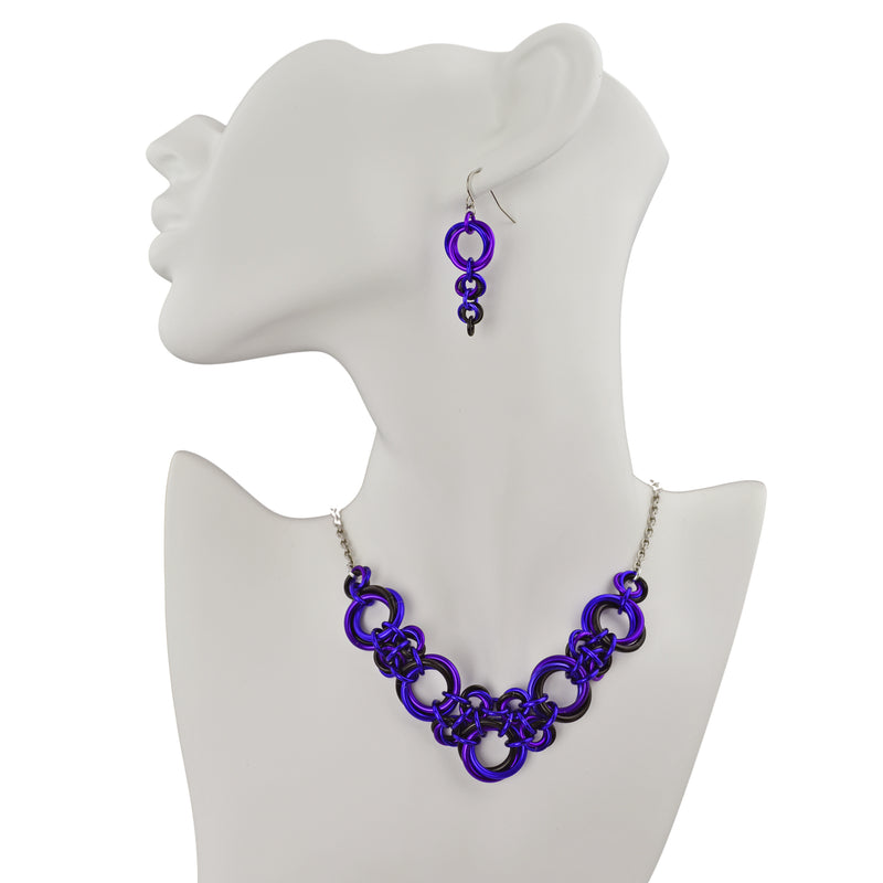 Comet Earrings - Purple Goth