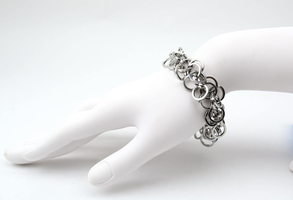 Steel Ruffles Bracelet
