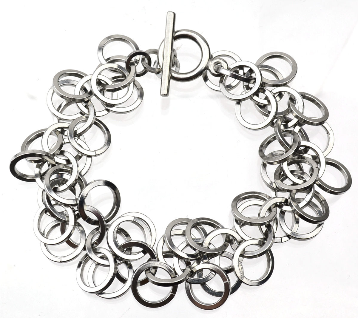 Steel Ruffles Bracelet