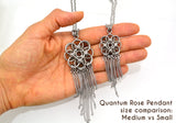 Quantum Rose SMALL Pendant with Fringe