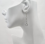 Crescent Chain Dangle Earrings