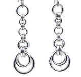 Crescent Chain Dangle Earrings