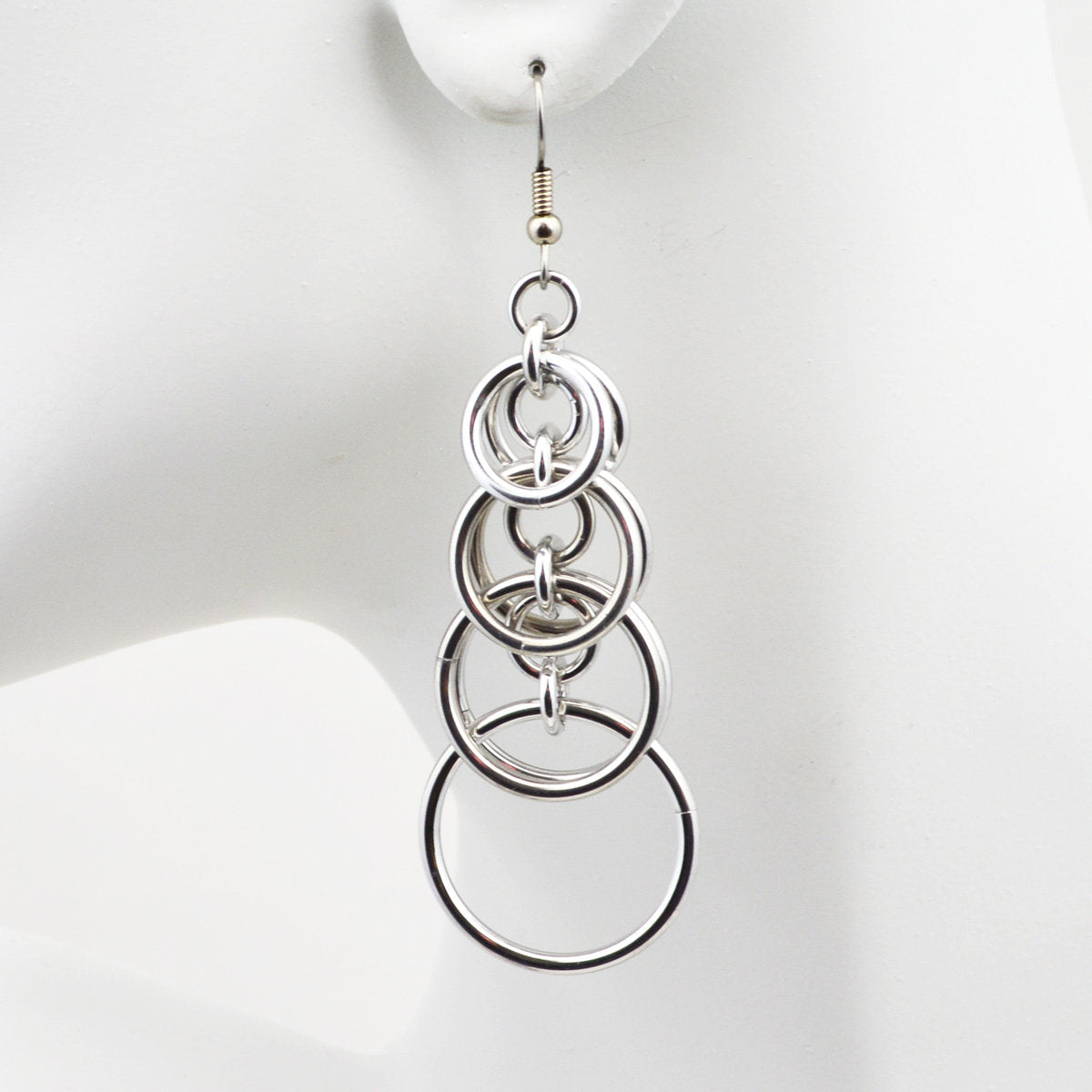 Graduated Stacked Hoop Earrings