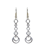 Crescent Chain Dangle Earrings