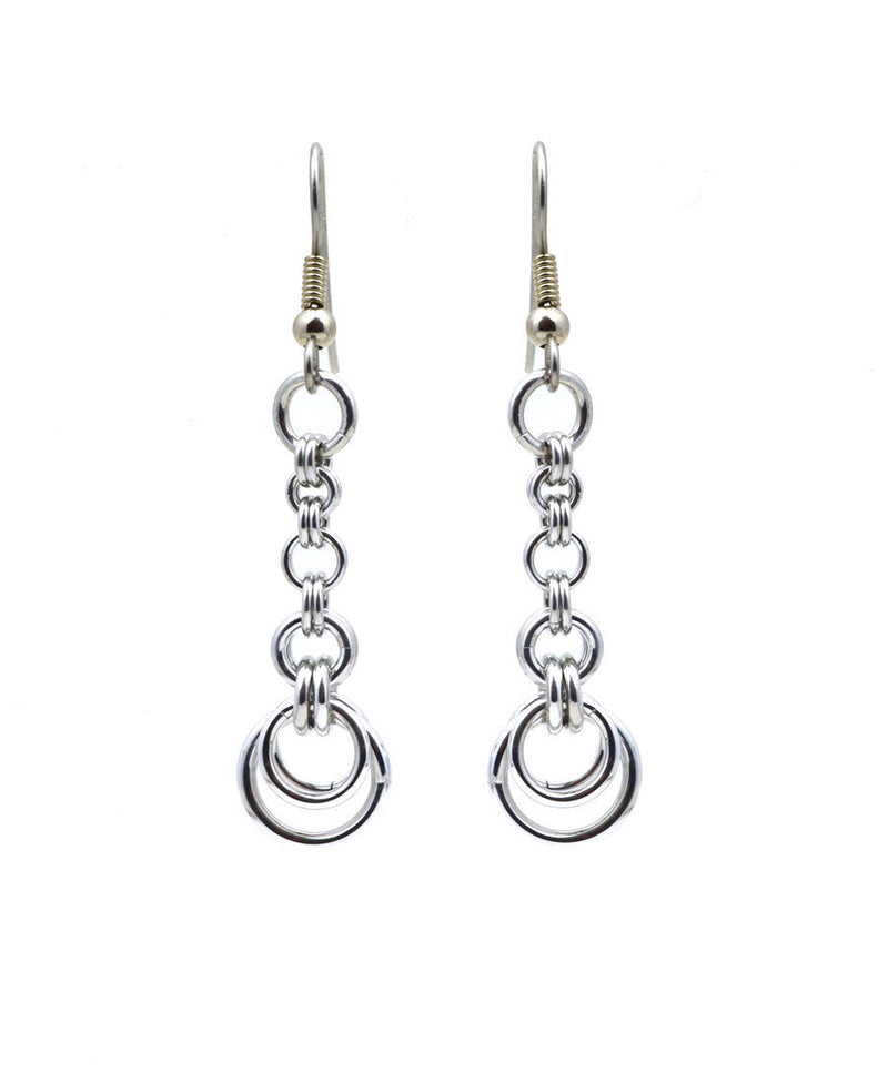 Crescent Chain Dangle Earrings