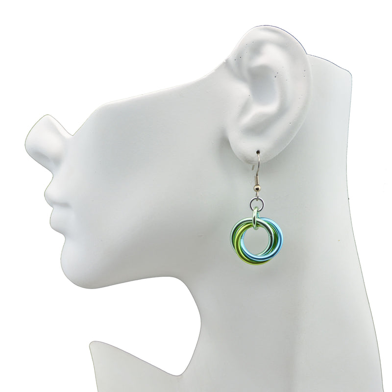 Large Knot Earrings - Cosmic Unicorn