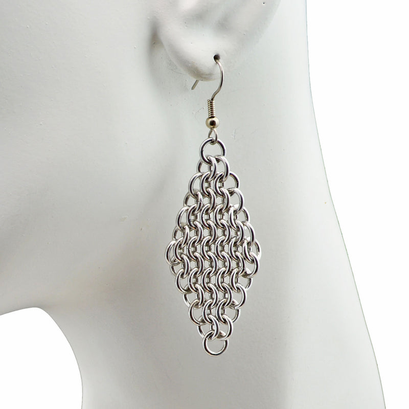 Mesh Diamond Earrings