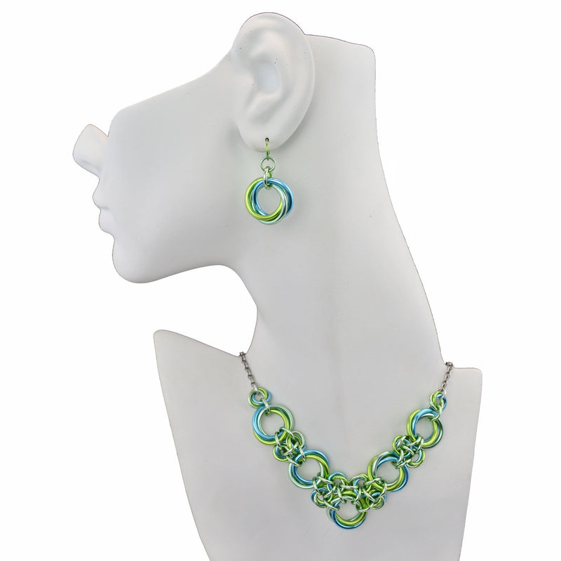 Knotted V Necklace - Absinthe