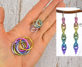 RESERVED: Custom Large Swirl pendant - pastels